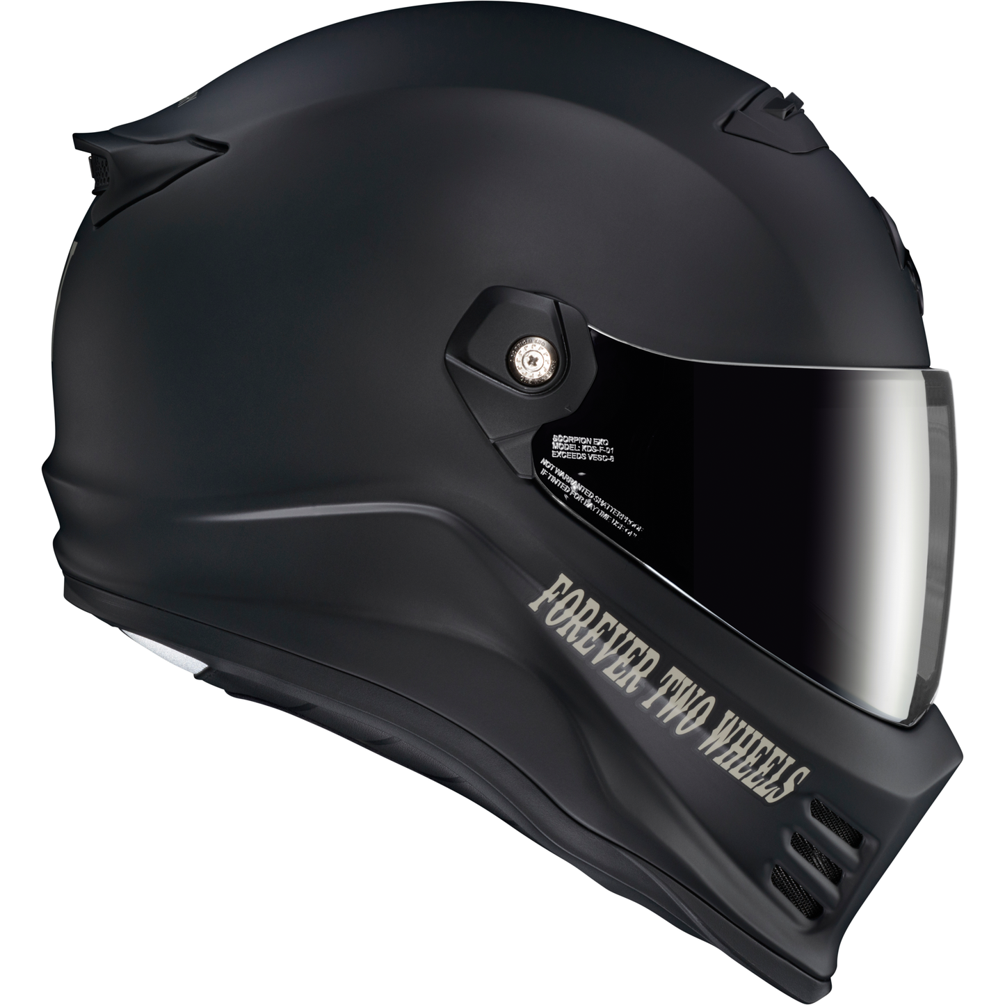 Covert Fx Full Face Helmet Vtwin Visionary Matte Black 2x