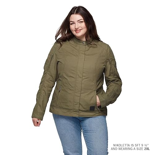 Indian Motorcycle Women's Harrison Wax Jacket, Green