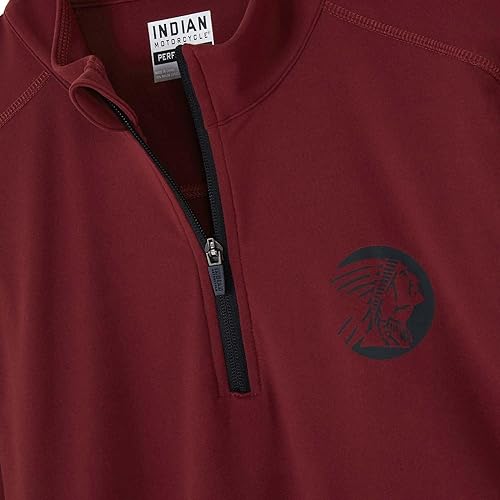 
                      
                        Indian Motorcycle Men's Sleeve Printed Athlete Quarter Zip, Port - S - 283341102
                      
                    