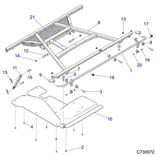 Polaris Ranger Box Shield, Cargo, HVAC, Genuine OEM Part 5265857, Qty 1