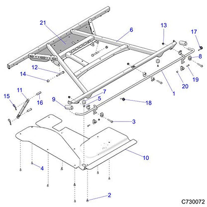 Polaris Ranger Box Shield, Cargo, HVAC, Genuine OEM Part 5265857, Qty 1