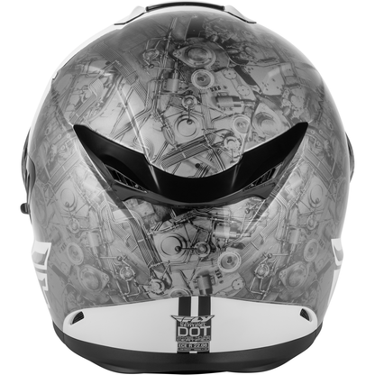 Sentinel Mech Helmet Black/White/Grey Md