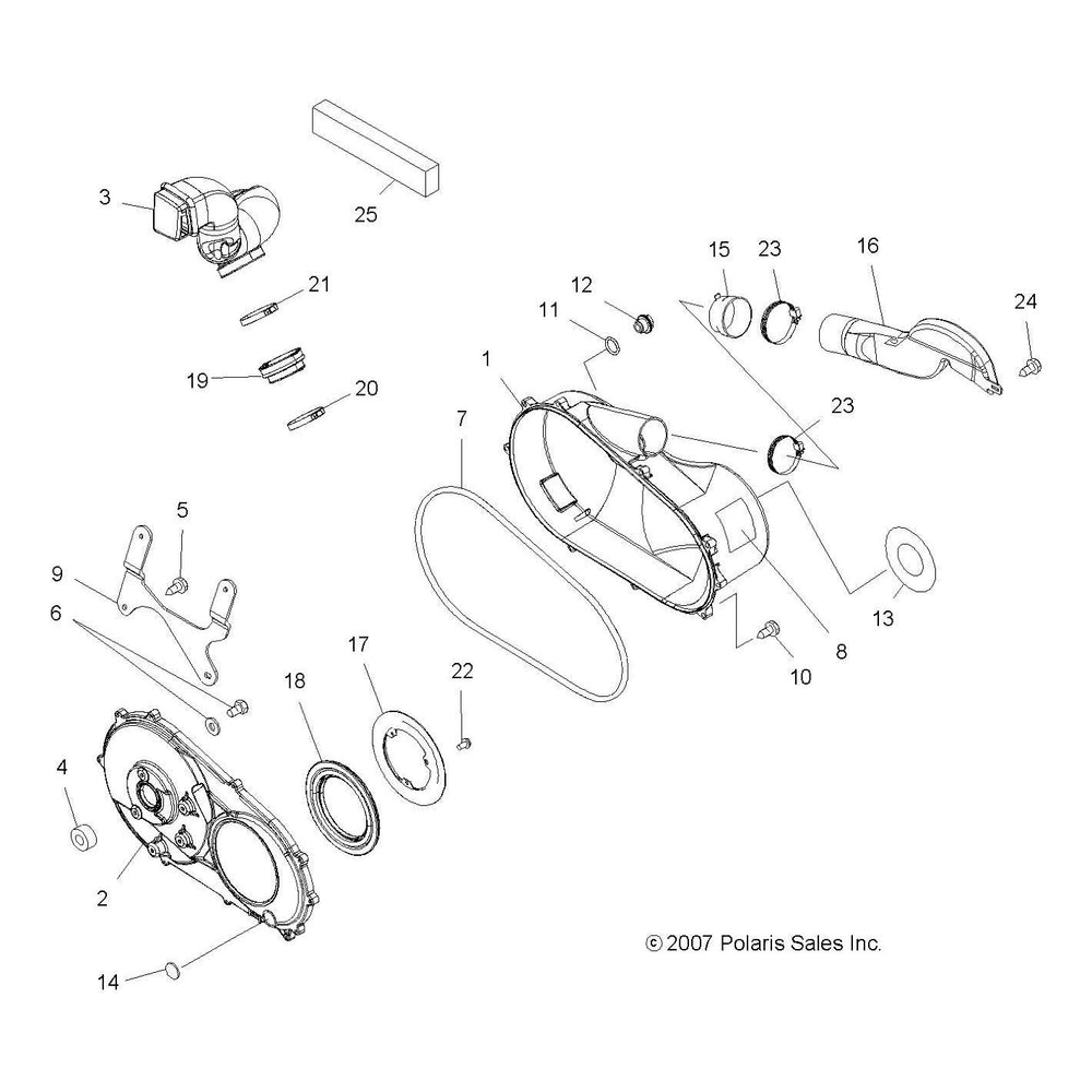 
                      
                        Polaris Off Road Air Outlet Duct, Genuine OEM Part 5434213, Qty 1
                      
                    
