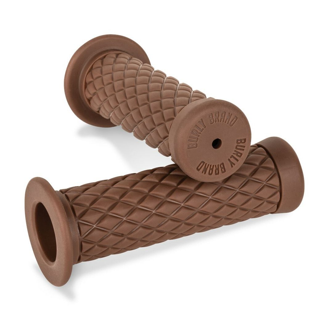 Rubber Diamondback Grips Brown 1"