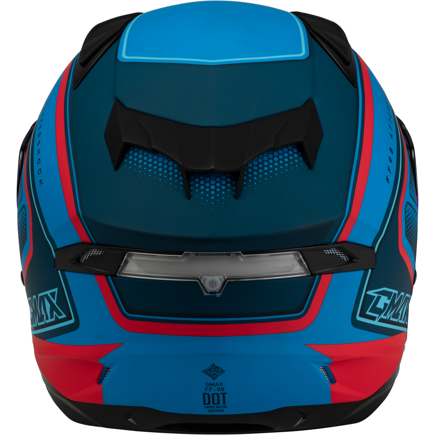 Ff 98 Aftershock Helmet Matte Blue/Red Xs