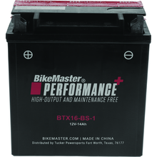 BikeMaster Battery - BTX16-BS-1