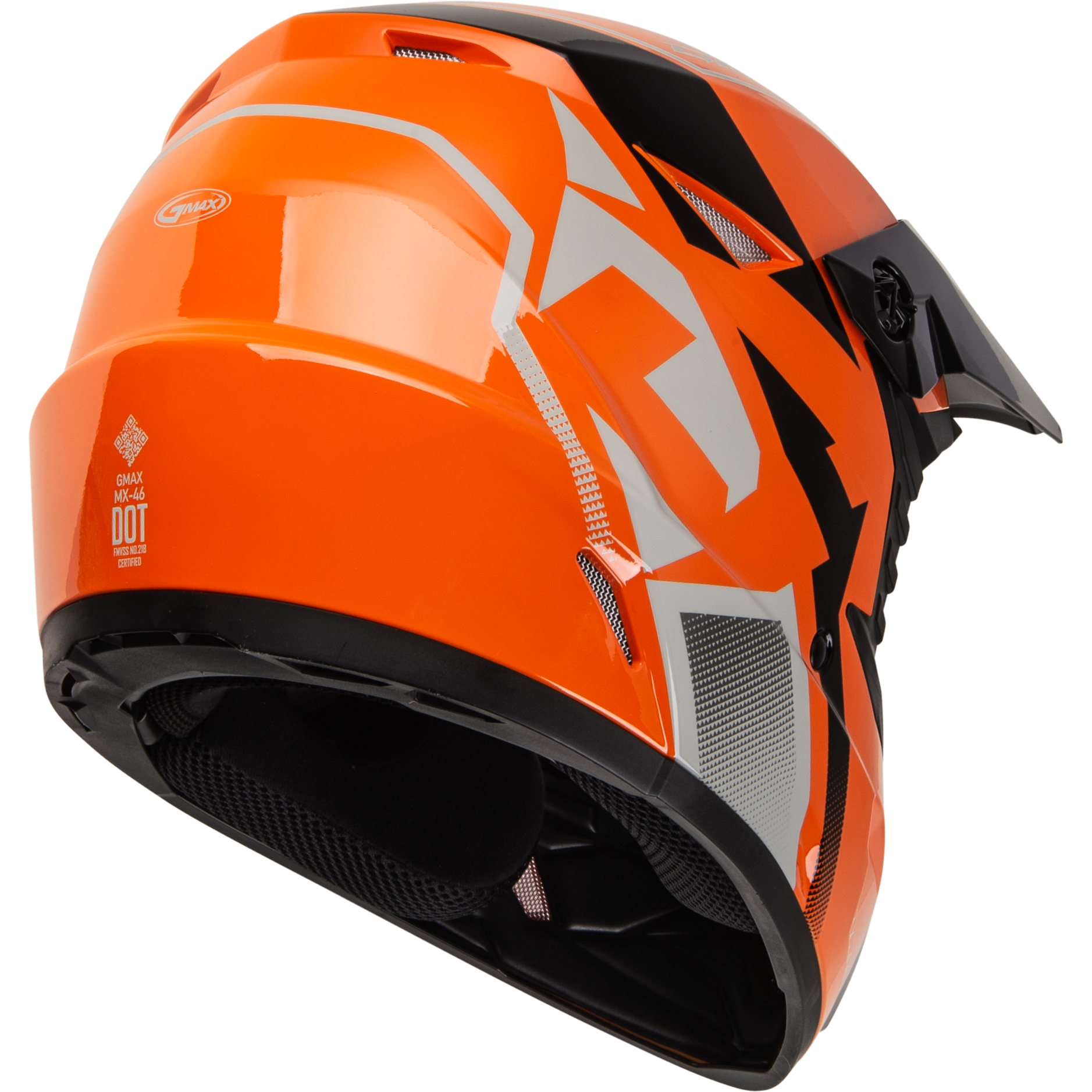 Mx 46 Compound Helmet Orange/Black/Grey Yl