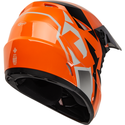 Mx 46 Compound Helmet Orange/Black/Grey Yl