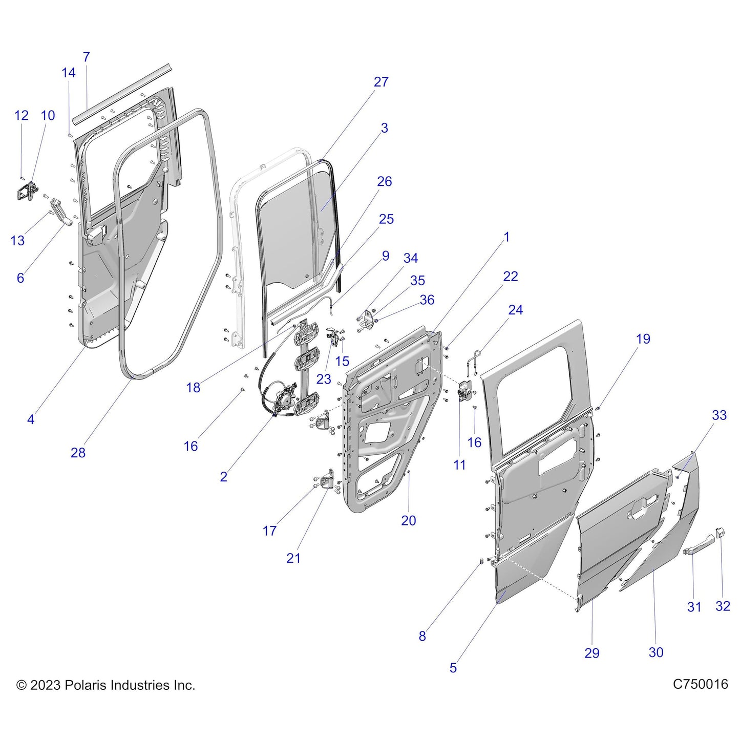 Polaris RZR Screw, Genuine OEM Part 7521141, Qty 1