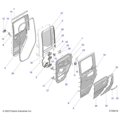 Polaris RZR Screw, Genuine OEM Part 7521141, Qty 1