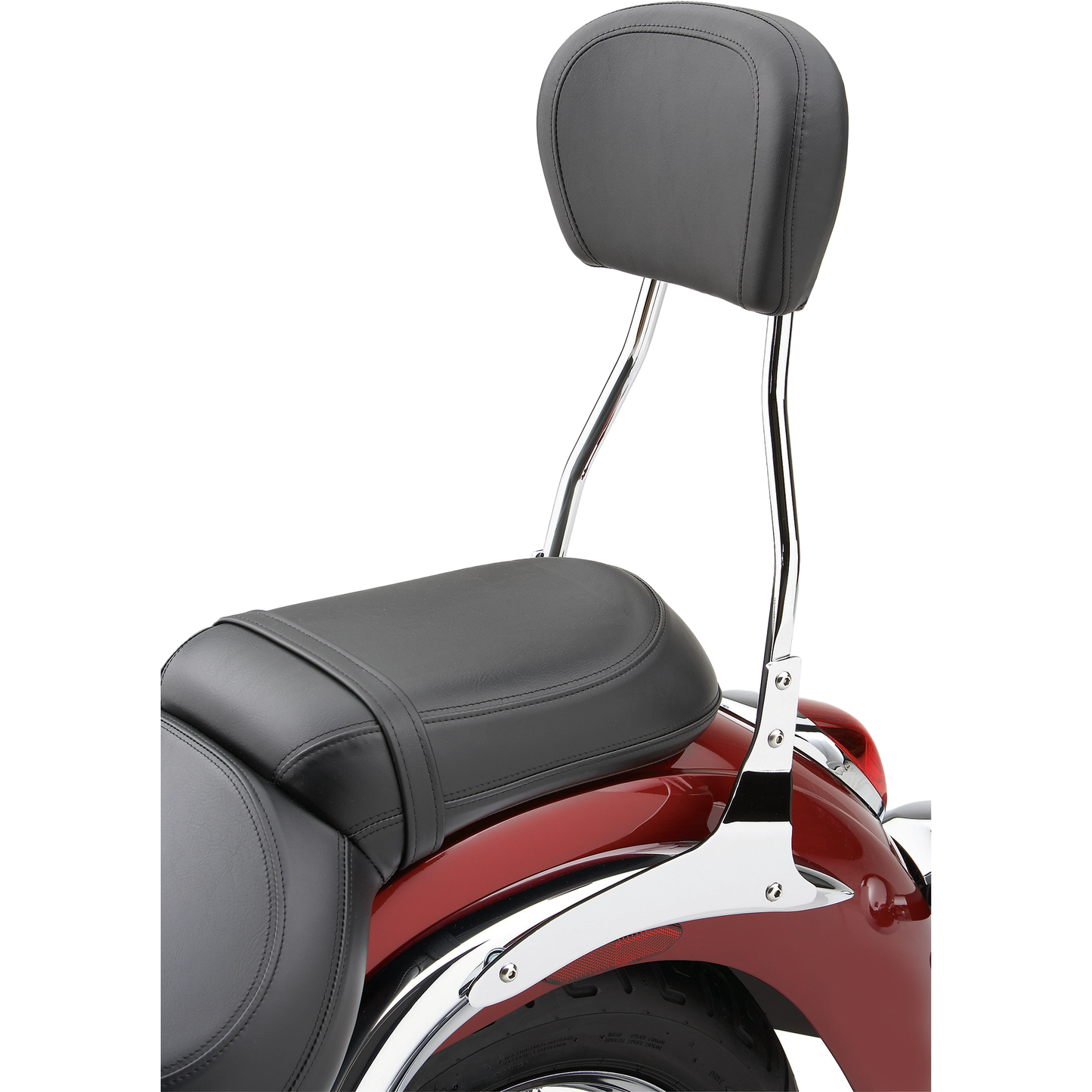 Std Round Sissy Bar W/Pad Chrome Yam V Star 1300 07 15
