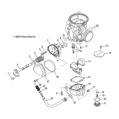 Polaris ATV Needle Valve, 1.5, Genuine OEM Part 3131359, Qty 1