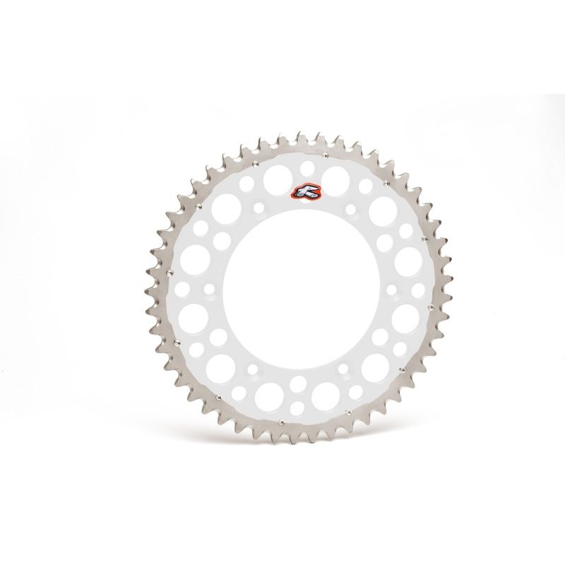 Renthal 02-23 Yamaha YZ 125/ YZ 250/F/X/ YZ450F Rear Twinring - Silver 520-49P Teeth