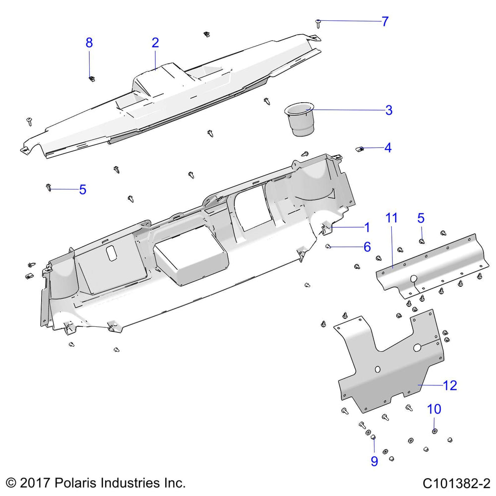 
                      
                        Polaris Ranger Closeoff-Upper, Steering, Genuine OEM Part 5814794, Qty 1
                      
                    