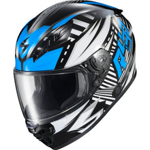 Exo R430 Full Face Helmet Head Trip Light Blue Lg