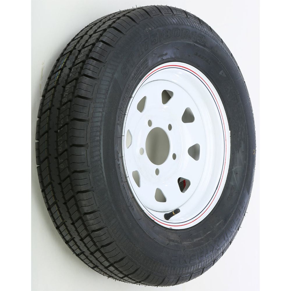 Trailer Tire And Wheel Assembly White