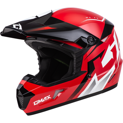 Mx 46 Compound Helmet Red/Black/White 2x