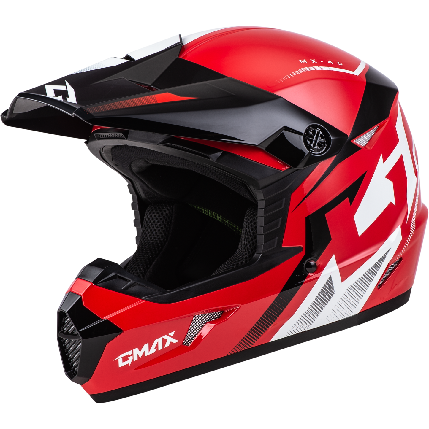 Mx 46 Compound Helmet Red/Black/White Ym