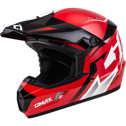 Mx 46 Compound Helmet Red/Black/White Ym
