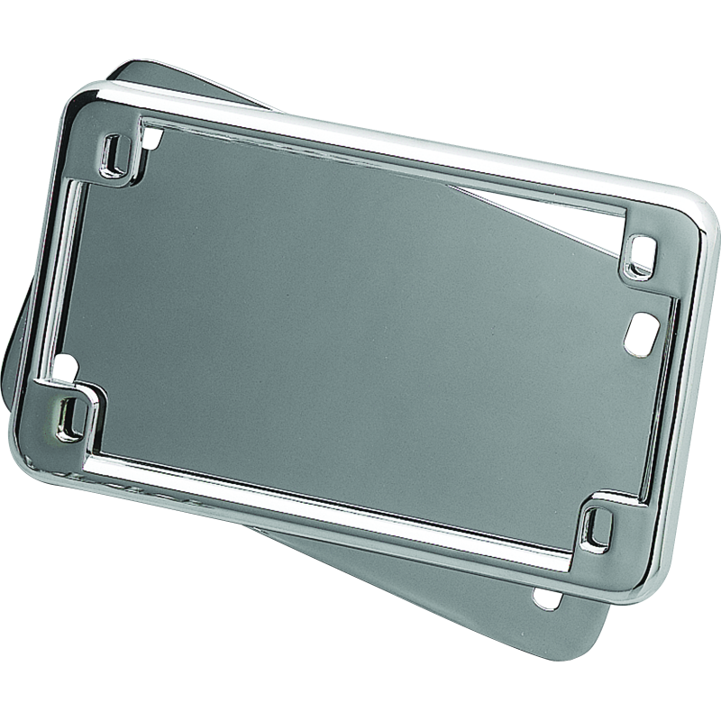 Kuryakyn License Frame & Backing Plate Set 4in X 7in Chrome