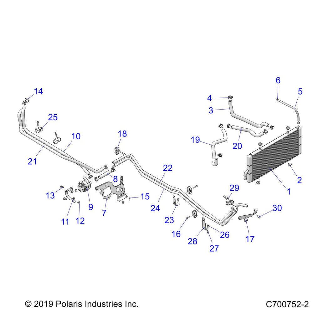 
                      
                        Polaris RZR Intercool Outlet Hose, Rear, 3/4 in, Genuine OEM Part 5415325, Qty 1
                      
                    