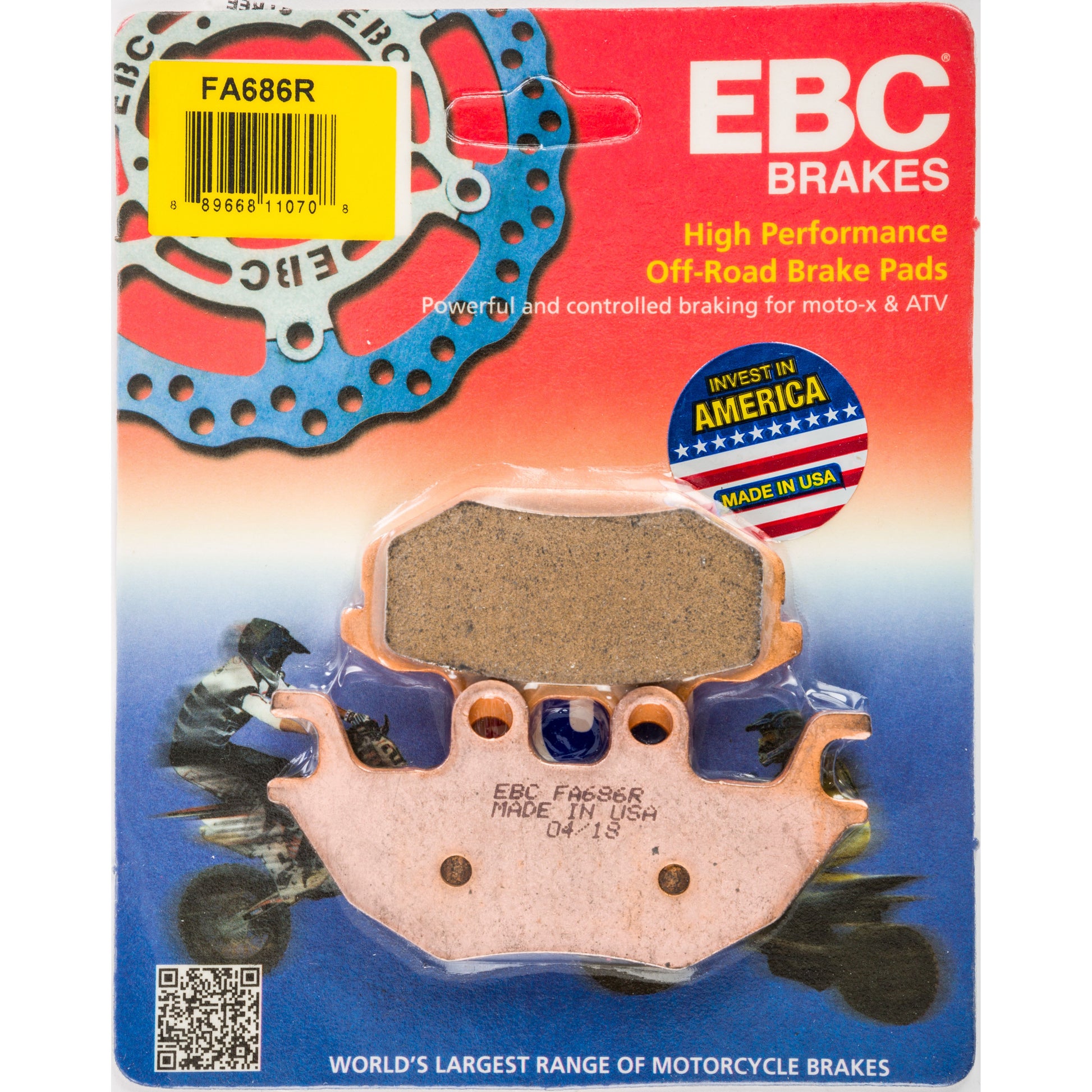 Brake Pad Fa686r Sintered R Series