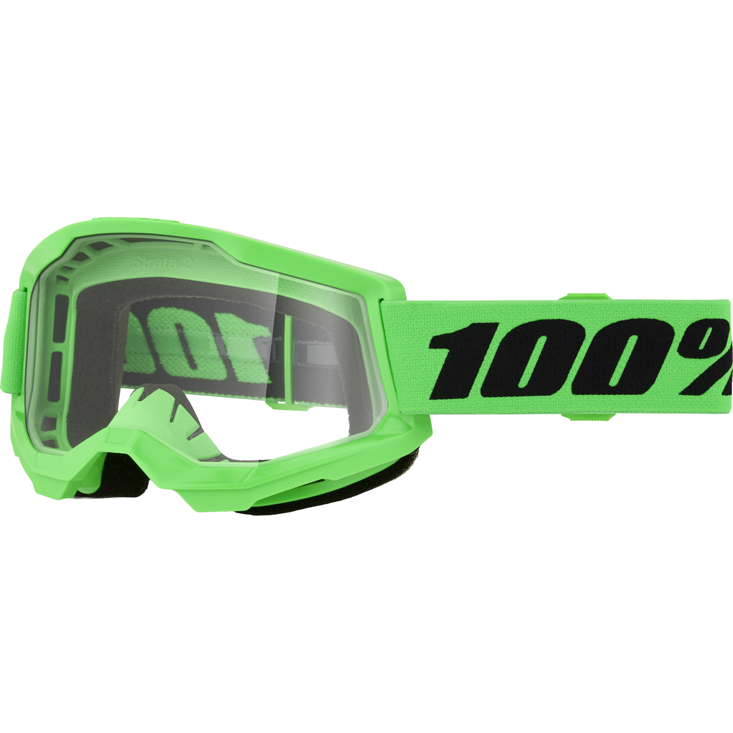Strata 2 Goggle Neon Green Clear Lens