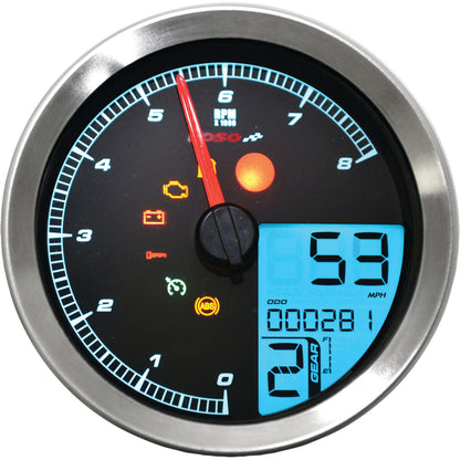 Speedo / Tach Sil Bezel Lcd Color Change Display