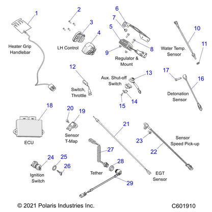 Polaris GEM Screw, Genuine OEM Part 7518227, Qty 1