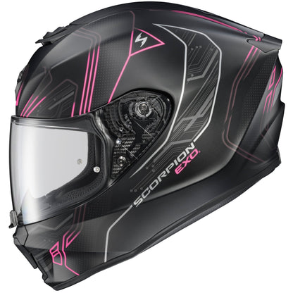 Exo R330 Full Face Helmet Bendr White/Pink Lg