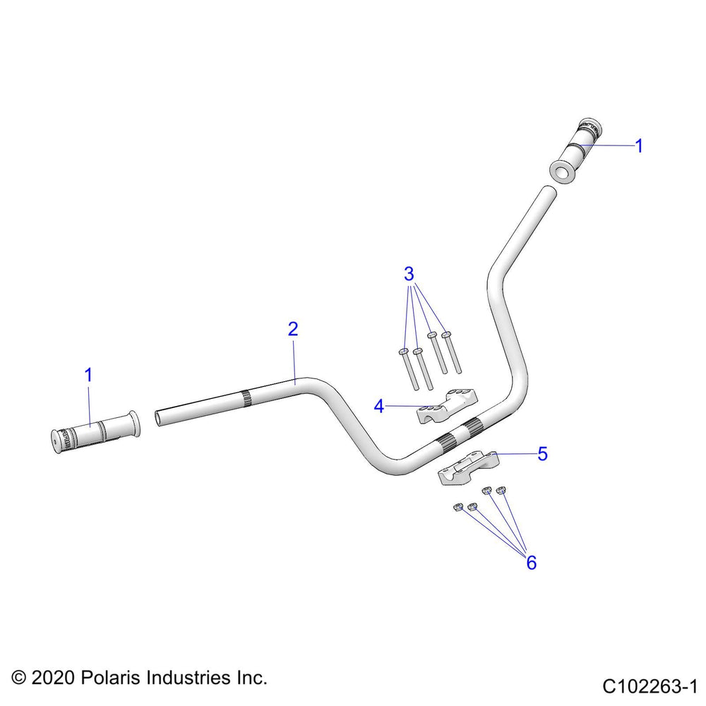 
                      
                        Polaris ATV Handlebar Tube, Matte Black, Genuine OEM Part 5335141-458, Qty 1
                      
                    