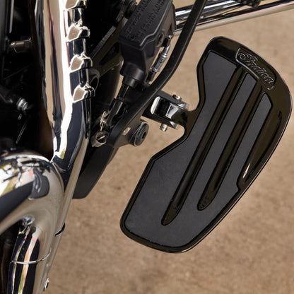 Indian Motorcycle Rider Floorboards with Inlays in Gloss Black, Pair - 2891341-266
