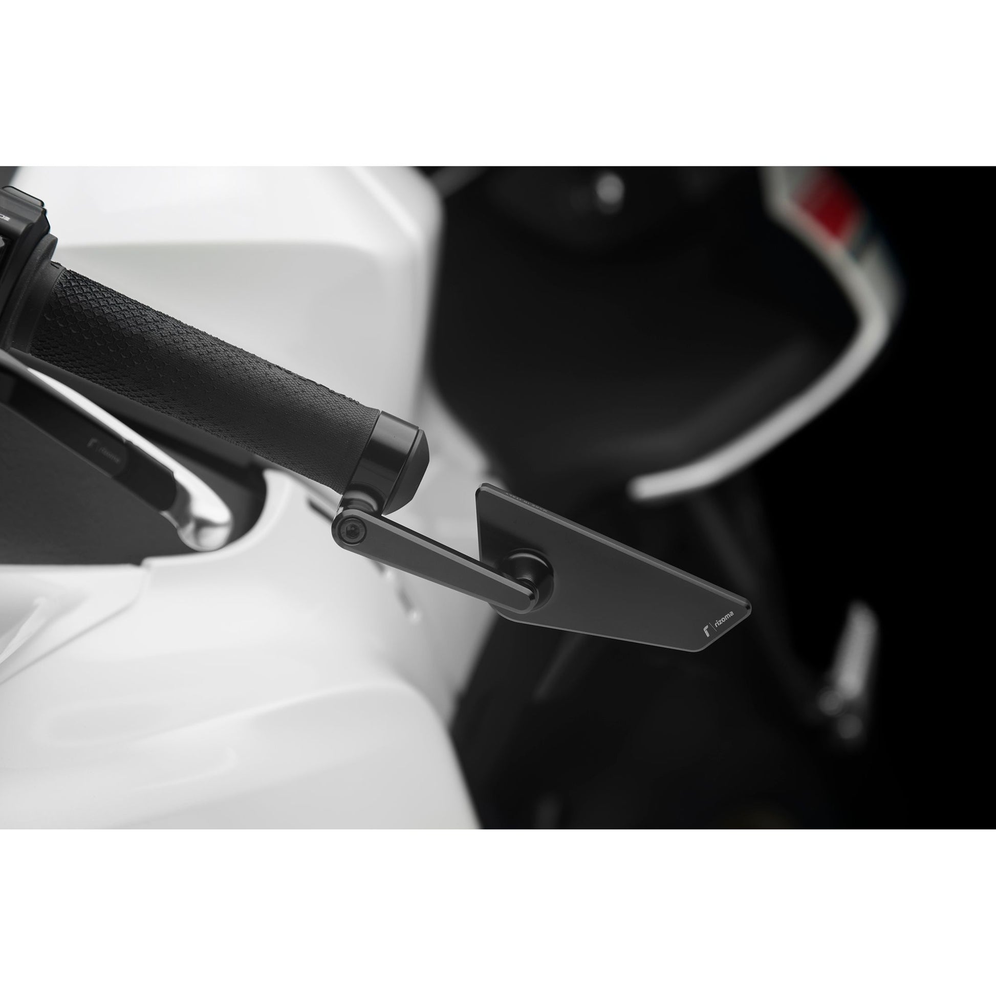 Cut Edge Bar End Mirror Universal Left Black Ea