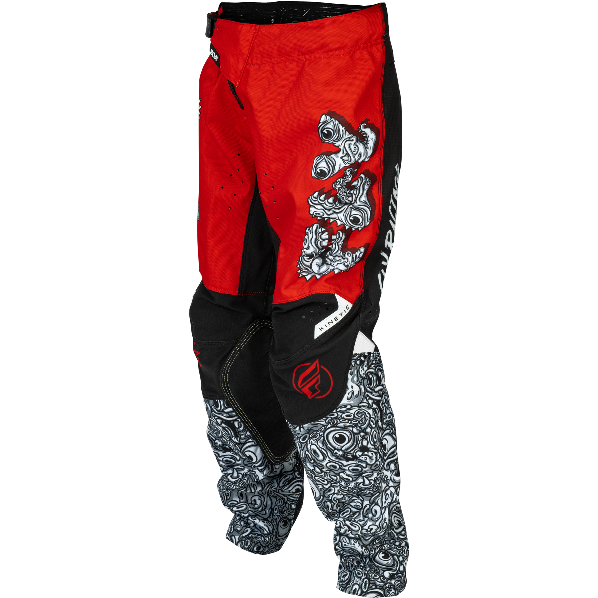 Youth Kinetic Mutant Pants Red/White/Black Sz 26