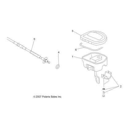 Polaris ATV All Wheel Drive (AWD) Throttle Control Assembly - 2010336