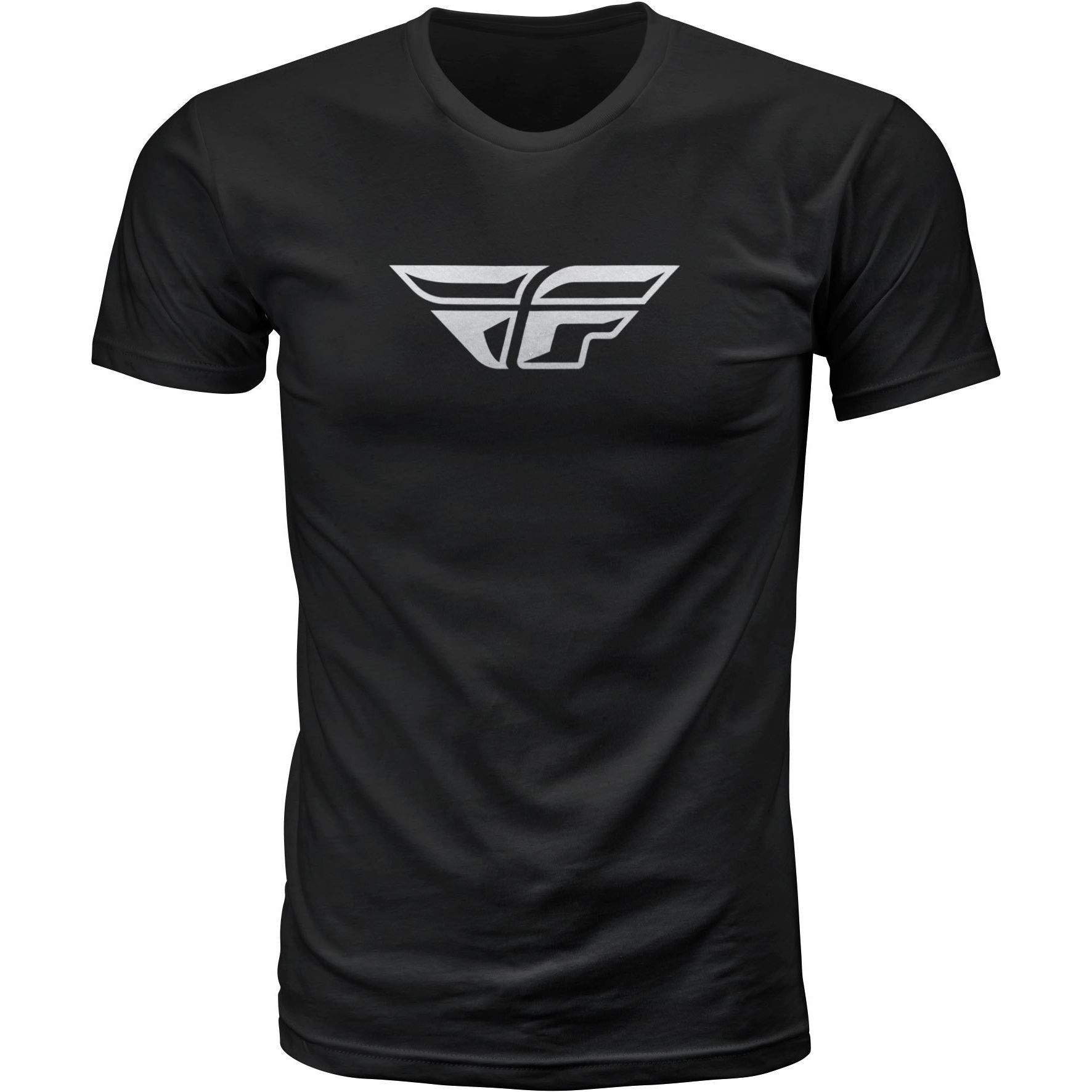 Fly F Wing Tee Black Lg