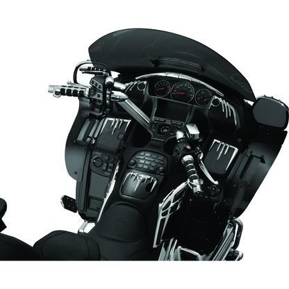 Kuryakyn ISO Grips For GL1800 With Heated Grips Chrome