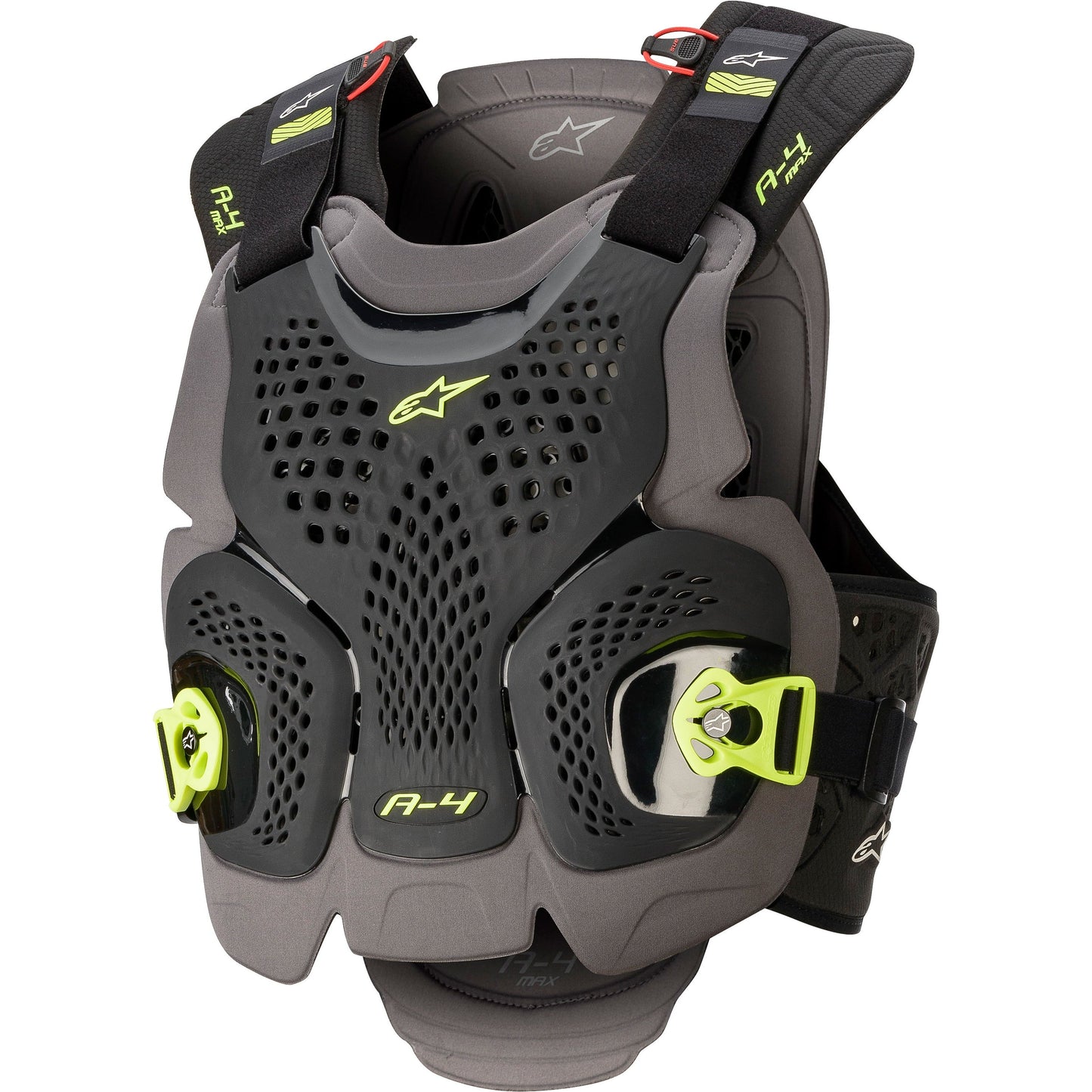 A 4 Max Chest Protector Blk/Anth/Fluo Ylw Xl/2x
