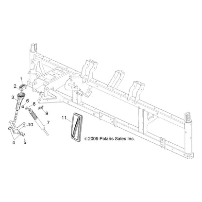 Polaris Ranger Shift Cable, Genuine OEM Part 7081518, Qty 1
