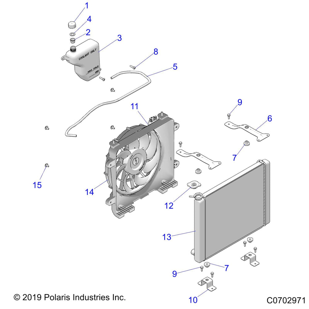 
                      
                        Polaris Off Road Mount Bracket, Radiator, Black, Genuine OEM Part 5267235-329, Qty 1
                      
                    