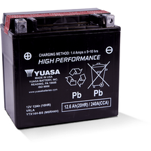 Yuasa YTX14H-BS High Performance AGM 12-Volt Battery w/Bottle