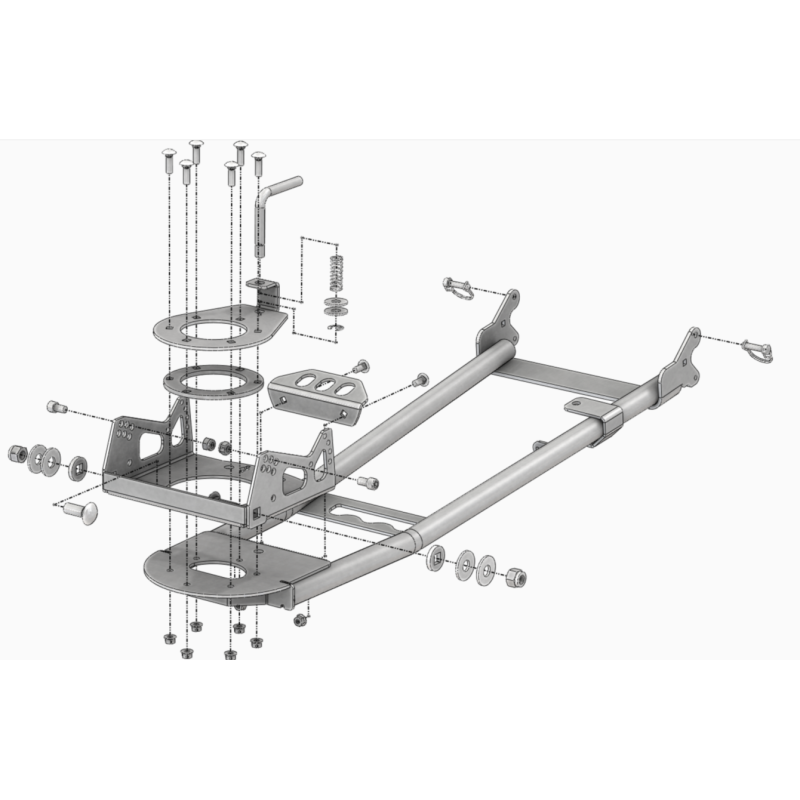 KFI ATV Plow Base Push Tube