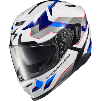 Exo T520 Full Face Helmet Zuse White/Blue Xl