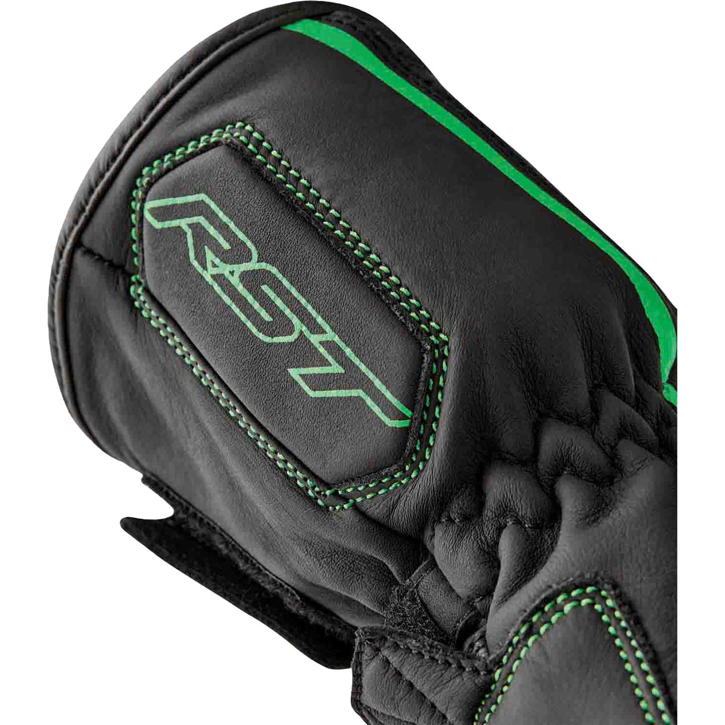 S1 Glove Blk/Flo Green Leather 2xl