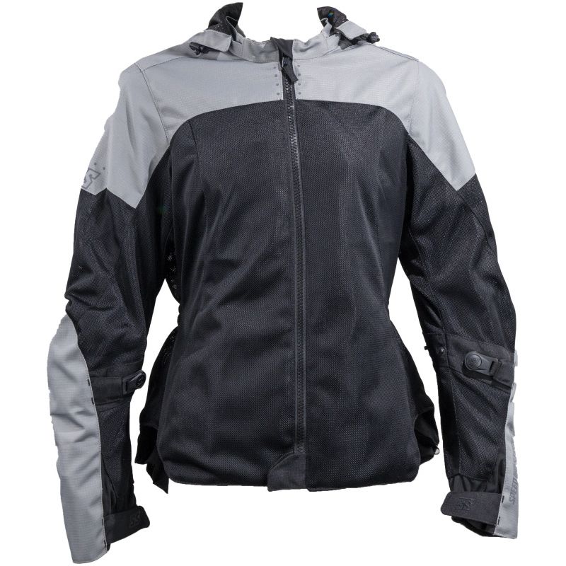 Speed and Strength Starstruck Mesh Jacket Grey/Black Womens - Small