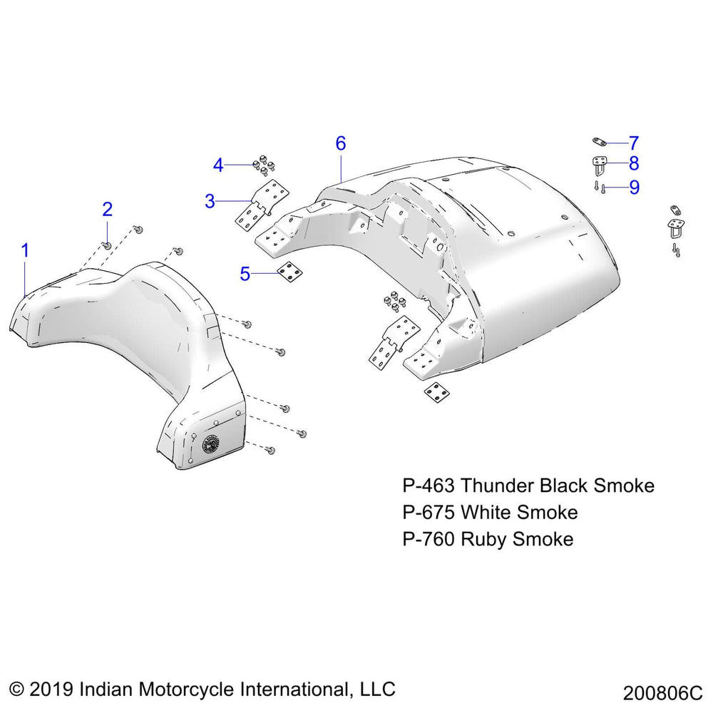 
                      
                        Indian Motorcycle Upper Backrest Assembly, Genuine OEM Part 2686606-VBA, Qty 1
                      
                    