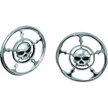 Kuryakyn Zombie Speaker Grills Chrome