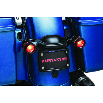 Kuryakyn Curved License Plate Mount Black