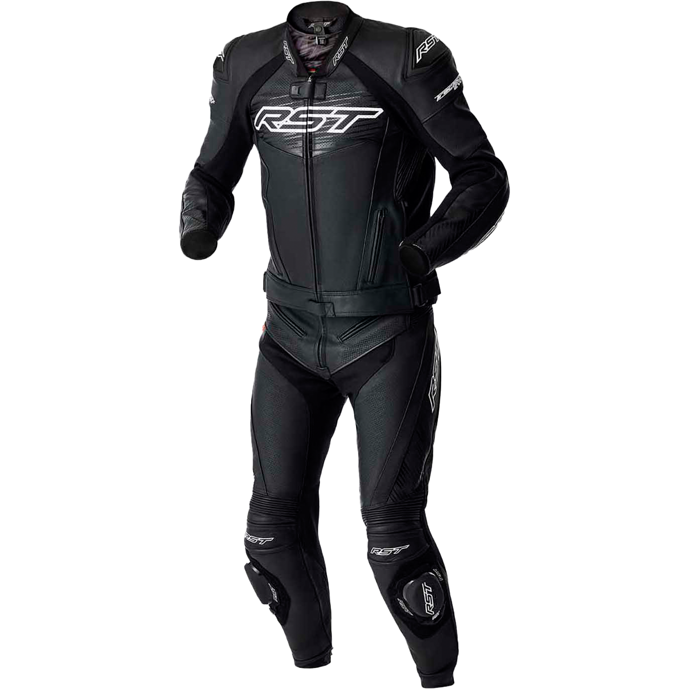 Tractech Evo D3o Jacket Blk/Whi Leather Lg