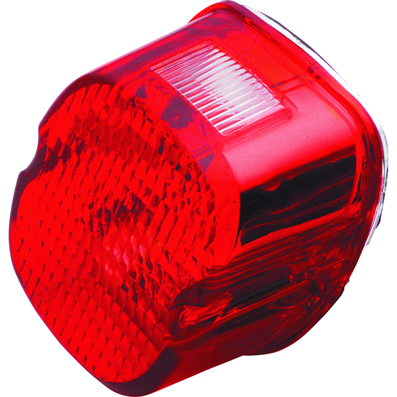 Bikers Choice 99-03 Big Twin & XL Red Laydown Taillight With Top License Light